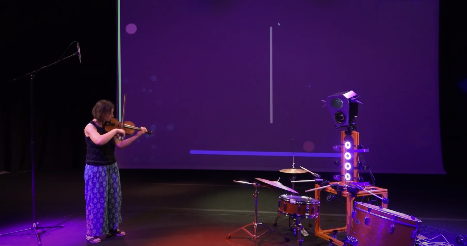 Violin and Improvising Electronic Orchestra
